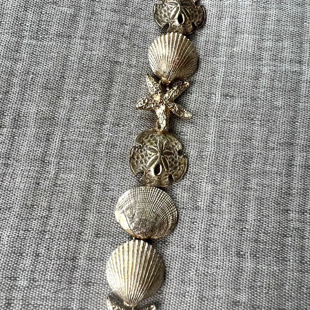 Sterling silver seashells bracelet - Picture 4 of 4